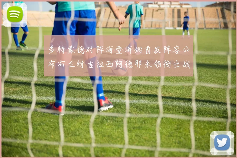 多特蒙德对阵海登海姆首发阵容公布布兰特吉拉西阿德耶米领衔出战